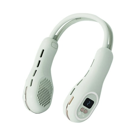 

EDFRWWS Bladeless Electric Fan 3-speed Digital Display Hanging Neck Fan (Mint Green)