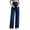 Blue, variant on Womens Maternity Jeans Over Belly Wide Straight Leg Pregnancy Pants Classic Stretchy Tummy Panel High Waist Denim Pants with Pockets,Pregnant Moms Fall Work Daily,Casual Loose Style