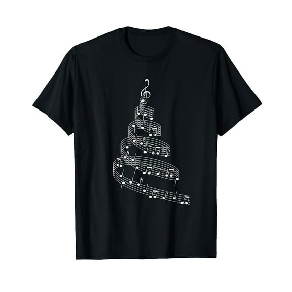 Music Note Christmas Tree X-mas Pajama Musician T-Shirt