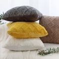 thumbnail image 4 of Funda de almohada de felpa de punto torcido Funda de cojín de punto vintage Funda de almohada de felpa de cojín simple Cabecero de cama, 4 of 5