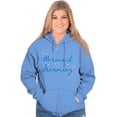 thumbnail image 3 of Mermaid Dreams Water Babies Beach Day Zip Hoodie Sweatshirt Women Brisco Brands 2X, 3 of 6