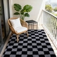 thumbnail image 2 of SARAG 6x9ft Black And Gray Area Rugs, Modern Checkerboard Rug For Living Room Bedroom, Thickened Memory-Foam Area Rug For Kids Nursery Dorm, Home Decor, Anti-Slip And Easy To Clean, 2 of 8