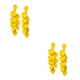 thumbnail image 4 of Pendientes colgantes Minnieouse 2 uds joyería para niña Amarillo 2Conjunto, 4 of 6