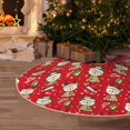 thumbnail image 4 of Salouo cute Christmas Moose Christmas Tree Skirt 30" Farmhouse Christmas Decorations Snowman Xmas Tree Skirt Tree Mat for Holiday Party Decor, 4 of 8