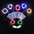 thumbnail image 2 of Cadena de luces LED de alambre de cobre, 2032 pilas de botón, luces decorativas, caja de regalo para pastel de flores, cadena de luces pequeña, 2 of 6