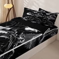 thumbnail image 3 of Homewish Extreme Sport Motocross Zipper Full Size Comforter Sets with Fitted Sheet and 2 Pillowcases,Wild Animal Eagle Zipper Bedding Set For Men Women,Reversible,4 Pieces, 3 of 7