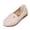 Beige, variant on Xfvqtps Soft Leather Loafers for Women Slip on Flats with Floral Metal Detail Round Toe Comfortable Casual Shoes Non Slip Sole Everyday Wear Beige