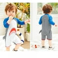 thumbnail image 6 of Toddlers Boys Rashguard Swimsuit One Piece Toddlers Zipper Baby Girls Bathing Suit Shark Swimwear Rash Guard Summer Surfing Suit UPF 50+ Swimming Costume, 6 of 8