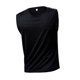 thumbnail image 5 of Camiseta de tirantes de cuello redondo para hombre, color liso, informal, holgada, deportiva, transpirable, de seda helada, corta, de poliéster., 5 of 5
