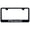 Rugged Black, variant on Ford Bronco II Laser Etched Logo Stainless Steel License Plate Frame (Black)