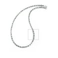 thumbnail image 3 of Metal Masters Mens 5.5mm Diamond-Cut Italian Rope Chain Sterling Silver 925 Necklace, 3 of 5