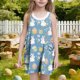 thumbnail image 2 of Vestido de Verano Casual Vestido sin Mangas para Niños Vestido de Pascua para Niños 3-10T, 2 of 6