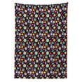 thumbnail image 3 of Ambesonne Space Tablecloth Rectangular Table Cover, Galaxy Party Pattern, 52"x70", Multicolor, 3 of 4