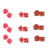 TNCT's Casino Las Vegas Dice - Cake Side Designer Strip - Edible Cake/Cupcake Party Topper 3 Strips per sheet