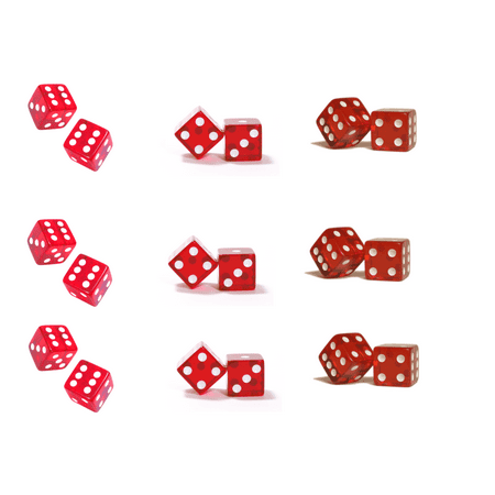 TNCT's Casino Las Vegas Dice - Cake Side Designer Strip - Edible Cake/Cupcake Party Topper 3 Strips per sheet