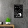 thumbnail image 3 of MUCHENGGIFT Funny Tarot Cards the Moon Metal Tin Sign Wall Décor Tarot Sign for Home Decor Gifts, 3 of 4
