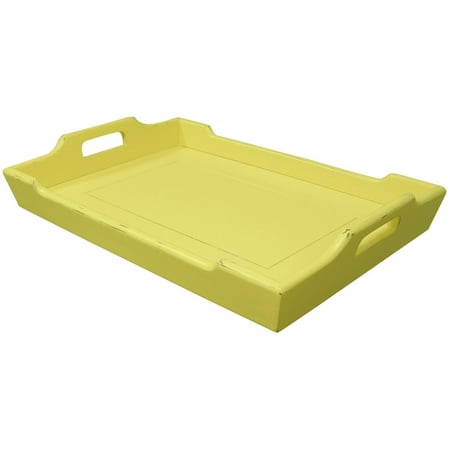 

Tray TRADE WINDS CHEDI Breakfast Yellow Painted Mahogany Frame New TW-485