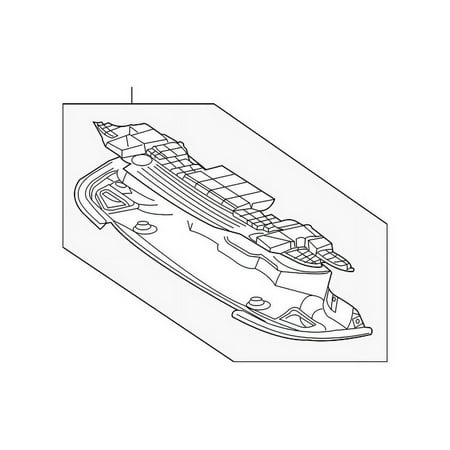 Genuine OE Mercedes-Benz Front Deflector - 211-520-45-23