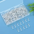 thumbnail image 3 of 100 Pcs Clear Push Pins, Standard Thumb Tacks Steel Point and Plastic Head, Push Pins for Cork Board, Bulletin Board and Wall, 3 of 7