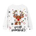 thumbnail image 4 of BaoFuBaoMei Sweatshirt for Boys Girls Long Sleeve Christmas Reindeer Cuffed Sleeve Pullover Tops with Pockets Loose Crew Neck Fall Clothes for School Daily Wear Outdoor, 4 of 7