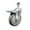 Swivel - Total Lock Brake - Gray, variant on 5 Inch SS Gray Polyurethane ½ Inch Threaded Stem Caster Set Total Lock Brake