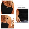 thumbnail image 1 of Camisola De Un Hombro, Camiseta Casual De Mujer Con Un Hombro Para Uso Diario En El Club ANGGREK XL negro, 1 of 5