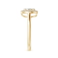 thumbnail image 3 of ANGARA Natural 0.14 Ct. Diamond Halo Ring in 14K Yellow Gold for Women (Ring Size: 3.5), 3 of 9