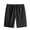 Black, variant on Men's Quick Dry Cargo Shorts, Elastic Drawstring Waist with Multiple Zipper Pockets, Lightweight Casual Hiking Shorts for Men Stretchy Breathable Black M