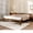 Walnut-No Headboard, variant on FitStand Queen Japanese Joinery Bed Frame with Headboard, Solid Rubberwood, 1500 LBS Heavy Duty, FSC & SGS Certified, No-Tool Setup, Hidden Storage, USB-A/C Port, No Box Spring Needed, Maple