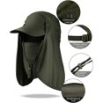 thumbnail image 4 of 4 Set Sun Hat Fishing Hats UPF 50+ Outdoor Hiking Hat UV Sun Protection Hat with Neck Flap Face Mask and 4 Pack Arm Sleeves, 4 of 8