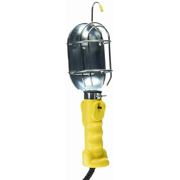Bayco SL-425A Metal Shield Incandescent Utility Light with 16-Gauge Cord and Grounded Receptacle