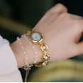 thumbnail image 6 of Fashion Women's Dress Watch Elegant Pearl Oval dial Ladies Bracelet Waterproof Analog Casual Watch, 6 of 7