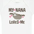 thumbnail image 4 of Inktastic My Nana Loves Me Sloth Girls Baby Bodysuit, 4 of 5