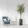 thumbnail image 2 of Artificial Tree in Modern Granite Effect Planter, Fake Olive Silk Tree for Indoor and Outdoor Home Decoration - 60" Overall Tall (Plant Pot Plus Tree), 2 of 5