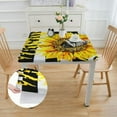 thumbnail image 2 of Acheng Sunflower Square Tablecloth 100% Polyester Fiber 52*52, 2 of 8