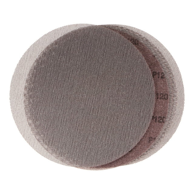 Unique Bargains 5pcs Mesh Sanding Discs 9 Inch Hook and Loop Sanding Net 120 Grits Dust Free Abrasive Pads for Wood Furniture