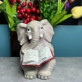thumbnail image 4 of Resin Elephant Garden Ornament - Handmade, Weather-Resistant, for Outdoor Courtyards, Patio & Home Decor, 4 of 8