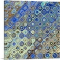 thumbnail image 1 of ARTCANVAS Blue Brown Tan Shapes Modern Square Canvas Art Print - Size: 18" x 18" (1.50" Deep), 1 of 9
