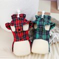 thumbnail image 7 of Adorable Pet Clothes for Cats & Small Dogs - Charming Spring & Autumn Wear Plaid Traction Skirt, 7 of 7