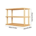 thumbnail image 3 of Usloyux Under $5 2 Tier Wooden Storage Rack, Desktop Organizer Shelf for Cups Books, Office Supplies Kitchen Countertop Display Stand, Compact & Sturdy, 3 of 6