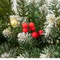 thumbnail image 6 of Zawou Artificial Christmas Garland 9ft – Snow Flocked Green Rattan with Pinecones and Berries for Door Frame, Staircase, Fireplace and Window Decoration, 6 of 7