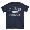 thumbnail image 1 of St. Clairsville Pennsylvania Classic Established Men's Cotton T-Shirt, 1 of 1