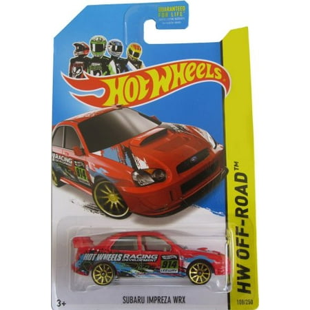 SUBARU IMPREZA WRX Hot Wheels 2014 HW Off Road Rally RED Subaru Impreza WRX 1:64 Scale Collectible Die Cast Car Model