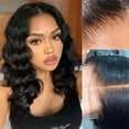 thumbnail image 3 of Human Hair Wig , Bob Wigs for Women Human Hair 180% Density Lace Front Wig 4X4 Pre Cut Lace Wear Go Glueless Wig, 3 of 6