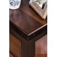 thumbnail image 6 of CoSoTower Acacia Walnut 1pc Nightstand Only Transitional Solid Wood 2-Drawers Square Chrome Knobs Multitone Unique Nightstand, 6 of 8