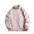 thumbnail image 4 of Olyvenn Men's Lightweight Casual Jacket Bomber Windbreaker Spring Fall Golf Full Zip Stylish Fashion Outdoor Work Outerwear Pink XXXL, 4 of 5