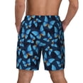 thumbnail image 4 of Haiem Blue Butterfly Mens Swim Trunks with Compression Liner 2 in 1 Swimming Shorts Stretch Swimwear Quick Dry,Board Shorts-XX-Large, 4 of 9