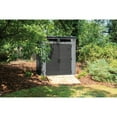 thumbnail image 4 of Suncast Modernist 7" x 7' Storage Shed, 49 sq. ft. - Resin Metal Reinforced - Peppercorn/Black, 4 of 9