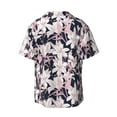 thumbnail image 2 of Wukai Lilies Flowers Men's Casual Short-Sleeve Button Down Shirt - Lightweight Summer Dress Shirt for Daily Wear-XX-Large, 2 of 7