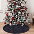 thumbnail image 5 of Yiaed Colorful Balloons Print Christmas Tree Skirt , Tree SkirtsTree Mat for Christmas Winter Holiday Indoor Decorations-48", 5 of 7